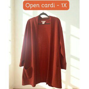 Gorgeous NWT terra cotta cardigan - 1X